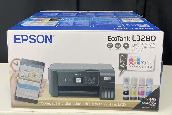 RABLJENI - Multifunkcijski printer EPSON EcoTank L3280, printer/scanner/copy, 5760 x 1440, WiFi, USB, crni