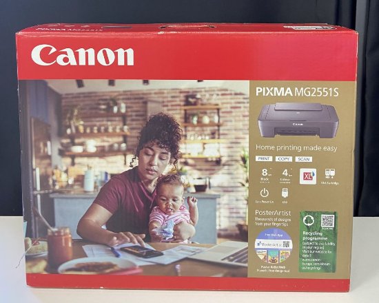 RABLJENI - Multifunkcijski printer CANON Pixma MG2551S, printer/scanner/copy, 4800dpi, USB, crni