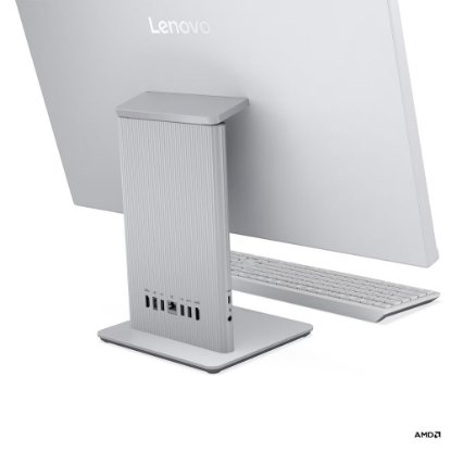 Računalo Lenovo All-in-One IC 27ARR9, AMD Ryzen 3 7335U, 16GB, 512GB, Integrirana AMD Radeon Grafika, tipkovnica, miš, FreeDOS, siva