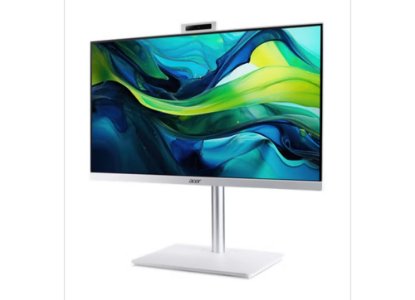 Računalo AiO ACER Aspire C24 DQ.BRNEX.006 / 23,8" FHD IPS, Core 5 120U, 16GB, 1TB SSD, Intel Graphics, WiFi, tipkovnica, miš, bez OS, bijelo