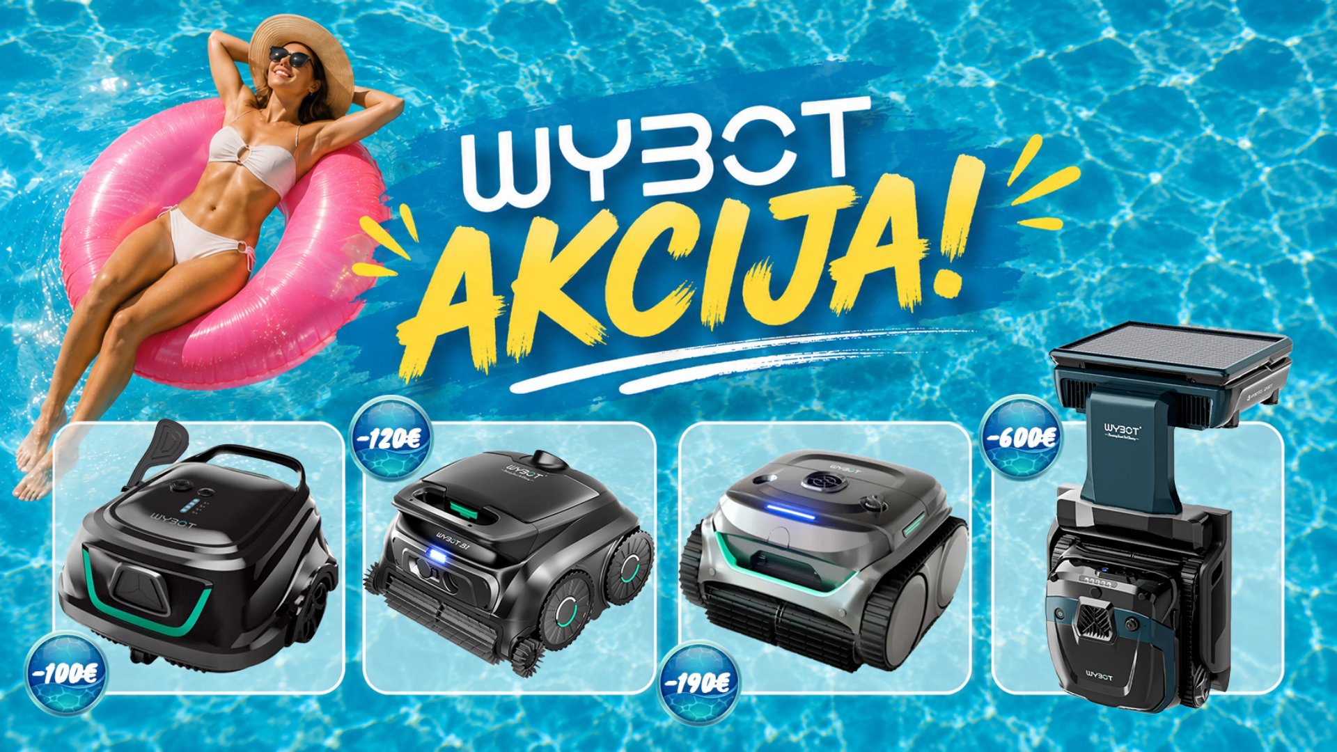 WYBOT usisavač na akciji
