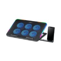 Stalak za laptop WHITE SHARK GCP-96 ICE BLADE, do 15,6", 6 ventilatora, crni