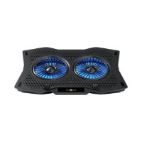Stalak za laptop WHITE SHARK GCP-4 ICE GUARD, 2 ventilatora, crni