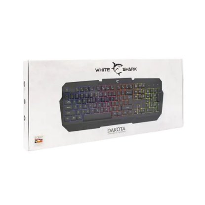 Tipkovnica WHITE SHARK GK-2105 Dakota, LED, crna, USB