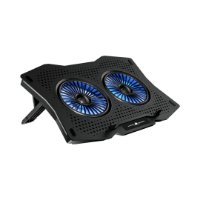 Stalak za laptop WHITE SHARK GCP-4 ICE GUARD, 2 ventilatora, crni