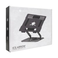 Stalak za laptop WHITE SHARK GCP-5 ICE ARROW, do 14", sivi
