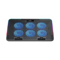 Stalak za laptop WHITE SHARK GCP-96 ICE BLADE, do 15,6", 6 ventilatora, crni