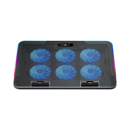 Stalak za laptop WHITE SHARK GCP-96 ICE BLADE, do 15,6", 6 ventilatora, crni