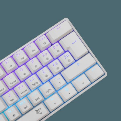 Tipkovnica WHITE SHARK GK-004232 Shinobi-2, RGB, mehanička, smeđi switch, HR, bijela