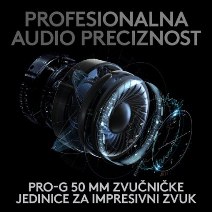 RABLJENI - Slušalice LOGITECH Gaming G PRO X, 7.1, crne