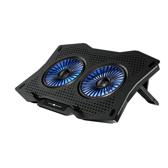 Stalak za laptop WHITE SHARK GCP-4 ICE GUARD, 2 ventilatora, crni