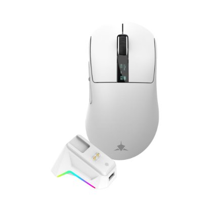Miš WHITE SHARK WGM-5023 GAWAIN, 12.000 DPI, optički, bežični, bijeli