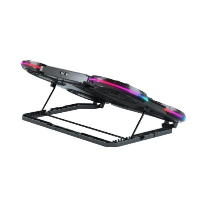 Stalak za laptop WHITE SHARK GCP-6 ICE STORM, do 17,3", 6 ventilatora, crni