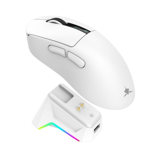 Miš WHITE SHARK WGM-5023 GAWAIN, 12.000 DPI, optički, bežični, bijeli