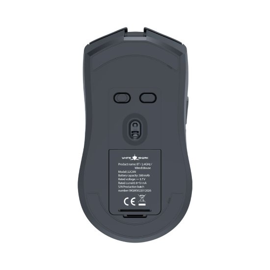 Miš WHITE SHARK WGM-5022 LUCAN, 12.000 DPI, optički, bežični, crni