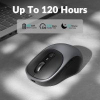Miš KEYCHRON BM24, 2400 DPI, bežični, USB-C, sivi
