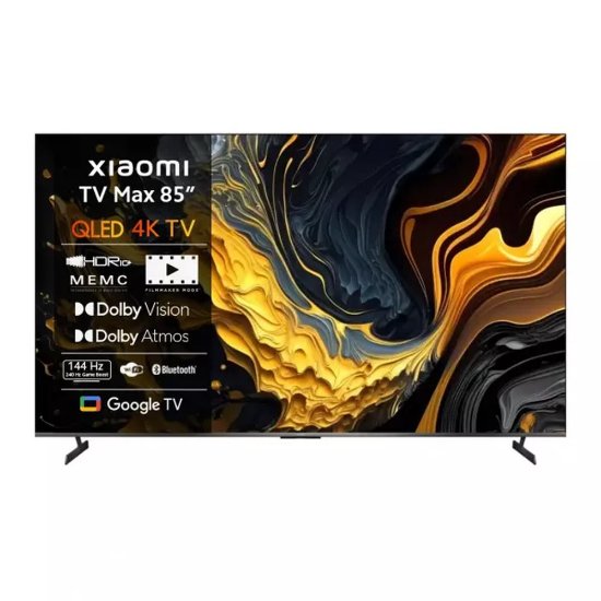 QLED TV 85" XIAOMI Max 85, Google TV, 4K UHD, USB, LAN, Wi-Fi, BT, crni, energetski razred G