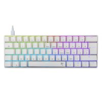 Tipkovnica WHITE SHARK GK-004232 Shinobi-2, RGB, mehanička, smeđi switch, HR, bijela