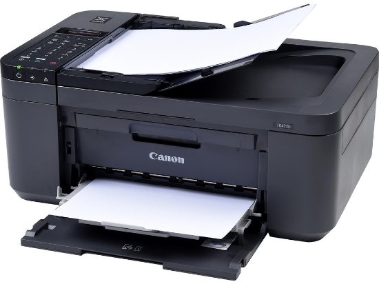 Multifunkcijski printer CANON Pixma TR4755I, printer/scanner/copy/fax, 4800dpi, USB, Wi-Fi, crni