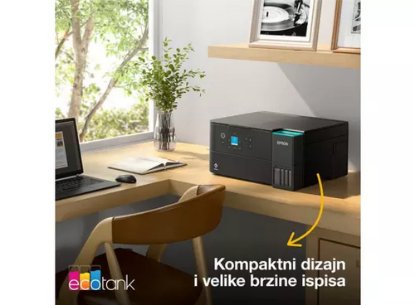 Multifunkcijski printer EPSON EcoTank L4360, printer/scanner/copy, 4800 x 1200, USB, WiFi, crni