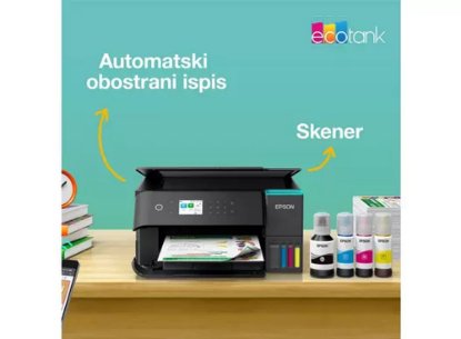 Multifunkcijski printer EPSON EcoTank L6360, printer/scanner/copy, 4800 x 1200, USB, LAN, WiFi, crni