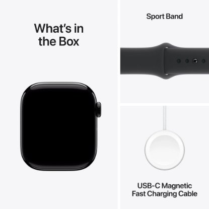 IZLOŽBENI - Pametni sat APPLE Watch S10 GPS, 46mm Jet Black Alu Case with Black Sport Band - M/L