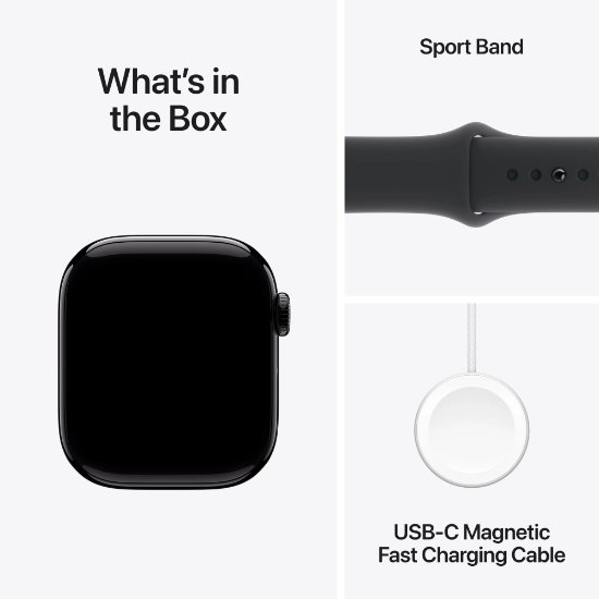 IZLOŽBENI - Pametni sat APPLE Watch S10 GPS, 46mm Jet Black Alu Case with Black Sport Band - M/L