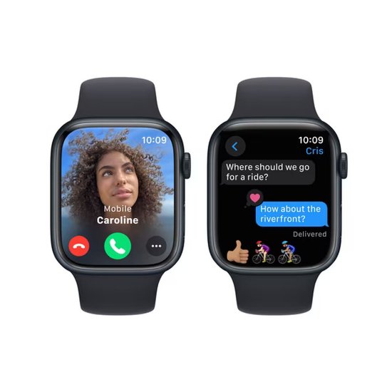 IZLOŽBENI - Pametni sat APPLE Watch S9 GPS, 45mm Midnight Alu Case w Midnight Sport Band - S/M