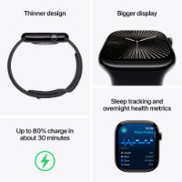 IZLOŽBENI - Pametni sat APPLE Watch S10 GPS, 46mm Jet Black Alu Case with Black Sport Band - M/L