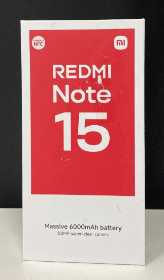 RABLJENI - Mobitel XIAOMI Redmi Note 15, 6,77", 6GB, 128GB, Android 15, crni