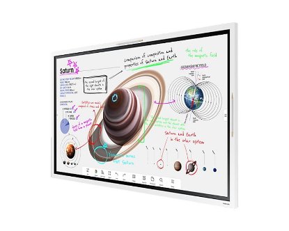Interaktivni zaslon SAMSUNG Flip Pro LH55WMBWBGCXEN, 55", 4K, 20 Points Touch, bijeli