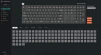 Tipkovnica KEYCHRON B36, membranskai, bežična, USB, UK layout, crna