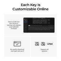 Tipkovnica KEYCHRON Q6 ULTRA 8K, mehanička, bežična, USB, UK layout, crna