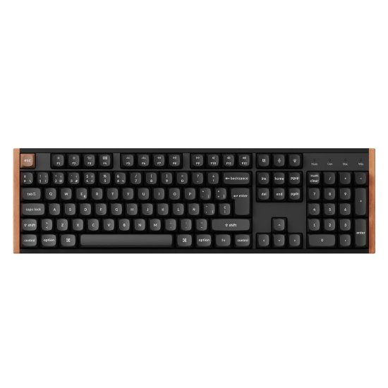 Tipkovnica KEYCHRON K10 HE, mehanička, bežična, USB, UK layout, crna
