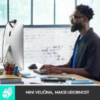 Tipkovnica LOGITECH MX Keys mini, bežična, BT, srebrna