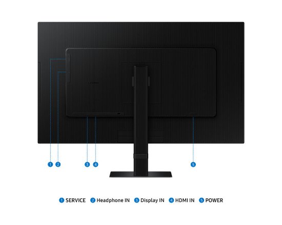 Gaming monitor 27" SAMSUNG ViewFinity S7 S70D, 4K UHD, IPS, 60Hz, 5ms, 350cd/m2, crni
