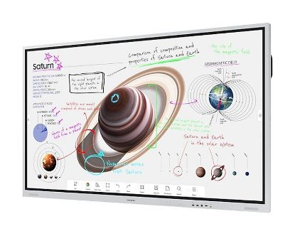 Interaktivni zaslon SAMSUNG Flip Pro LH85WMBWLGCXEN, 85", 4K, 20 Points Touch, bijela