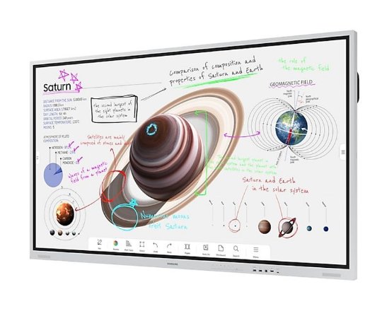 Interaktivni zaslon SAMSUNG Flip Pro LH85WMBWLGCXEN, 85", 4K, 20 Points Touch, bijela