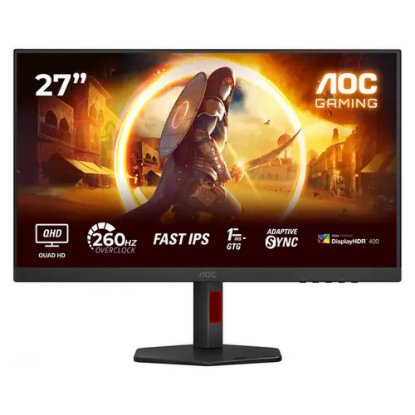 Gaming monitor 27" AOC Q27G4ZR, QHD, IPS, 240Hz, 1ms, 400cd/m2, pivot, crni