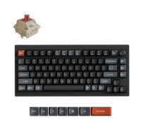 Tipkovnica KEYCHRON V1 Ultra, mehanička, bežična, USB, UK layout, crna