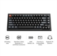 Tipkovnica KEYCHRON V1 Ultra, mehanička, bežična, USB, UK layout, crna