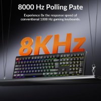 Tipkovnica KEYCHRON V6 Ultra, mehanička, bežična, USB, UK layout, crna