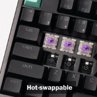 Tipkovnica KEYCHRON K10 HE Rapid Trigger, mehanička, bežična, USB, UK layout, crna