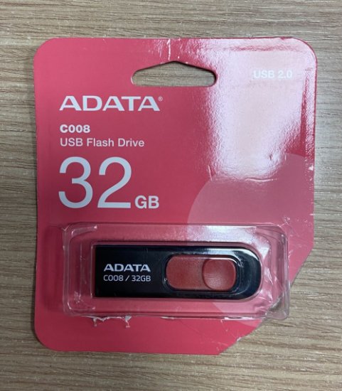 OPEN BOX - Memorija USB FLASH DRIVE, 32 GB, ADATA C008 Black AD, AC008-32G-RKD, crna