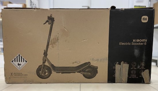 OPEN BOX - Električni romobil XIAOMI Electric Scooter 6 GL, autonomija do 45 km, brzina 25km/h, kotači 12˝