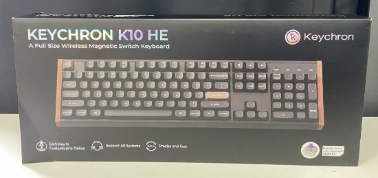 RABLJENI - Tipkovnica KEYCHRON K10 HE Special Edition, RGB, Gateron 2.0 magnetic switch, US Layout, bežična, crna