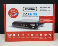 RABLJENI - TV tuner SYNERGY T-202, DVB-T2 HEVC265, SCART, LAN, HDMI, zemaljski, crni