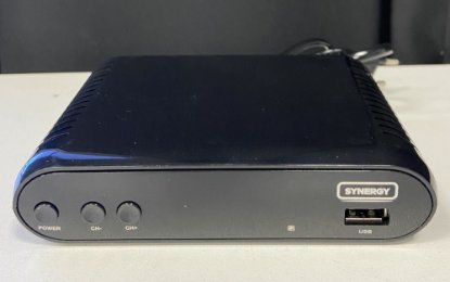 RABLJENI - TV tuner SYNERGY T-202, DVB-T2 HEVC265, SCART, LAN, HDMI, zemaljski, crni