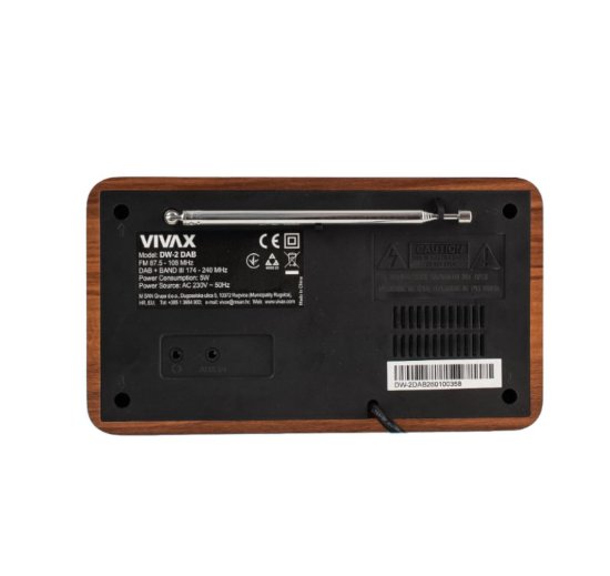 Prijenosni radio VIVAX, DAB+/FM, BT, bluetooth, smeđi