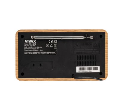 Prijenosni radio VIVAX, DAB+/FM, BT, bluetooth, svijetlo-smeđi